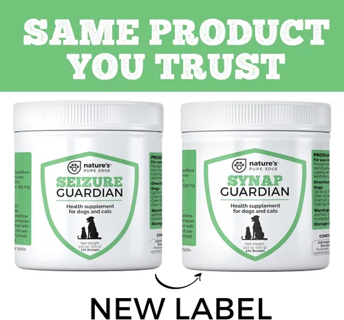 Miniatura 2 de Synap Guardian - Apoyo al sistema nervioso y cuidado calmante para perros y gatos - Ayuda natural de relajación de una empresa estadounidense