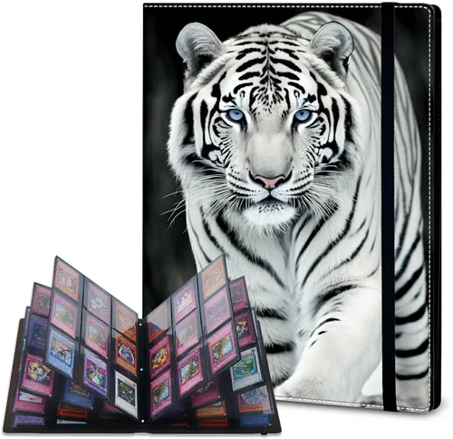 Miniatura 15 de Rossy Carpeta de tarjetas con 4 bolsillos, carpeta de tarjetas intercambiables, álbum de colección de tarjetas, para 160 tarjetas, carpeta