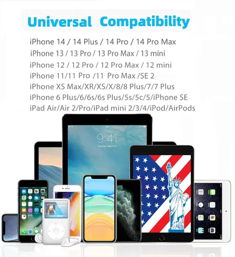 Miniatura 6 de Wahbite Cable de audio Lightning a 0.138 in compatible con iPhone 14/13/12/11/XR/XS/X/8/7/6 Plus/SE 2, iPad