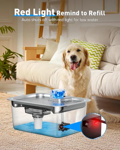 Miniatura 5 de Bomba de fuente de agua para perros de repuesto para dispensador de fuente grande de acero inoxidable de 3 galones, bomba de agua de repuesto
