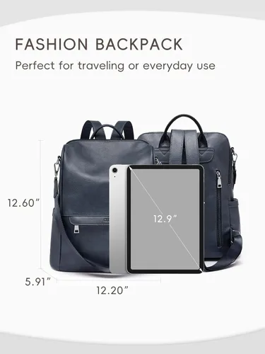 Miniatura 2 de CLUCI Mochila Bolso para Mujeres de Cuero PU Antirrobo Grande de Diseñador de Moda Bolsa de Viaje Bolsos de Hombro para Damas Purse