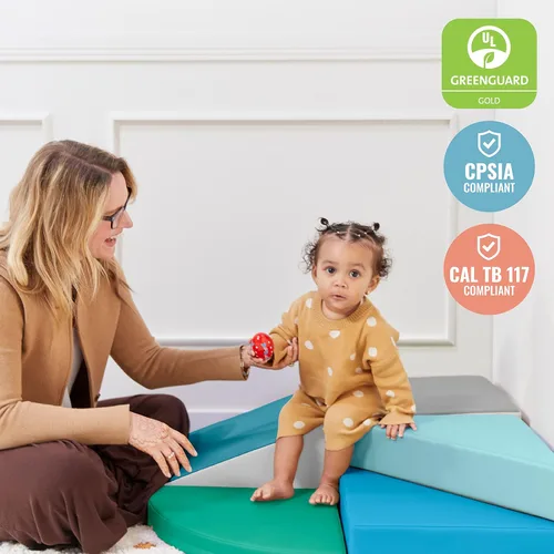 Miniatura 5 de ECR4Kids SoftZone Escalador Pequeño Giratorio, Set de Juegos Principiante, Contemporáneo, 5 Piezas