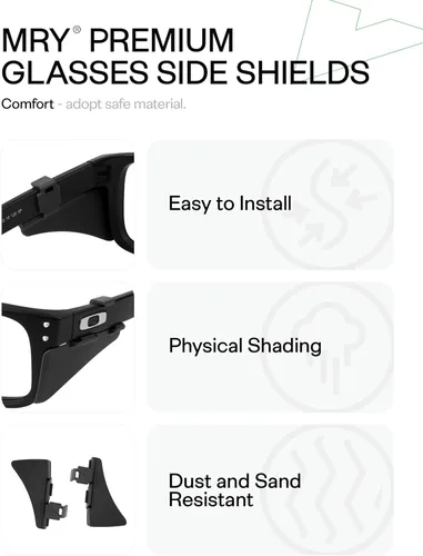 Miniatura 4 de Mryok Gafas Laterales Escudos para Gafas de Sol Oakley Holbrook/Holbrook XL/Holbrook AF/XS/XXL/XXS/RX - Opciones