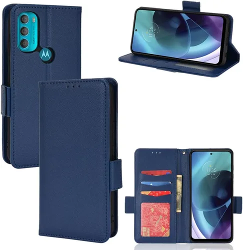 Miniatura 205 de Funda de piel sintética compatible con Motorola Moto E22 4G, funda de piel sintética compatible con Motorola Moto E22i 4G, color negro