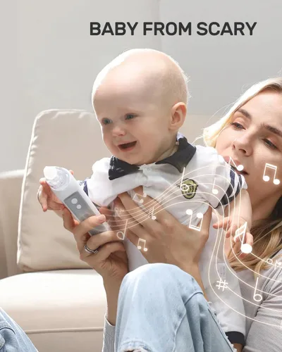 Miniatura 7 de Aspirador nasal para bebé, ventosa nasal para bebé, limpiador de nariz para bebé, aspirador nasal eléctrico para niños pequeños, recargable
