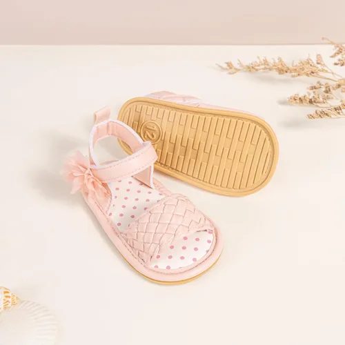 Miniatura 195 de Meckior Sandalias de verano con punta abierta y suave de piel sintética para bebés y niñas pequeñas