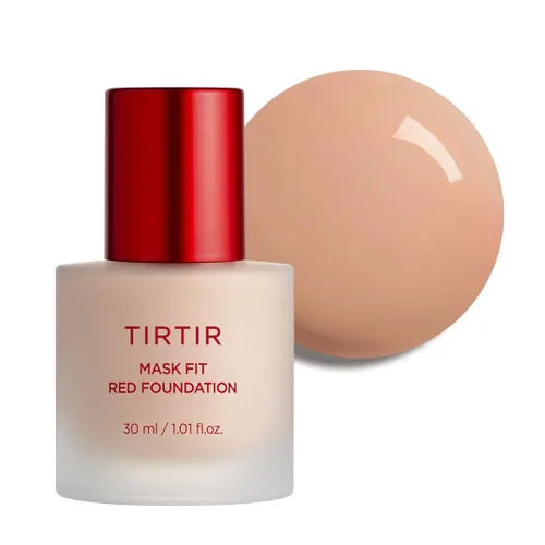 Miniatura 15 de TIRTIR Base de maquillaje rojo Mask FitCobertura impecable de larga duración, esencia energética, ligera, hidratante, difuminadora de poros, acabado