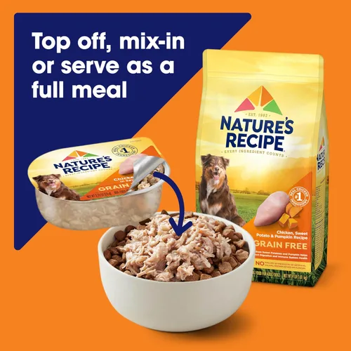 Miniatura 6 de Nature's Recipe Receta de pollo y cordero sin granos en caldo sabroso alimento húmedo para perros, taza de 2.75 onzas, 12
