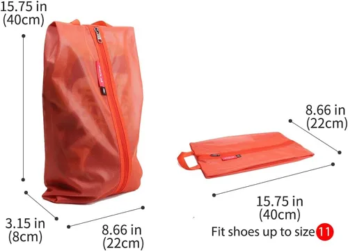 Miniatura 3 de pack all Bolsas de viaje resistentes al agua, organizador de zapatos con cremallera, para hombres y mujeres