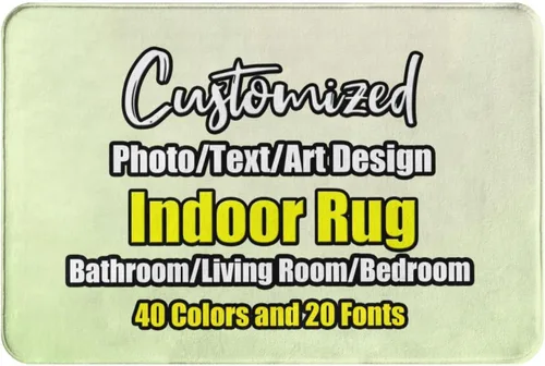 Miniatura 51 de sophiehome Customzied - Alfombras de baño con imagen de texto, alfombra de franela personalizada para interiores para el hogar, dormitorio, baño