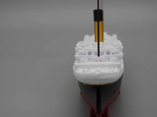 Miniatura 6 de TheRoller3d RMS Titanic Model Ship con iceberg, 1 pie de largo montado, históricamente preciso, réplicas Titanic