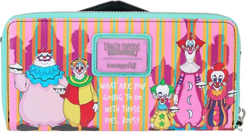 Miniatura 4 de Loungefly Billetera con cremallera MGM Killer Klowns from Outer Space Carteras de Halloween, Púrpura
