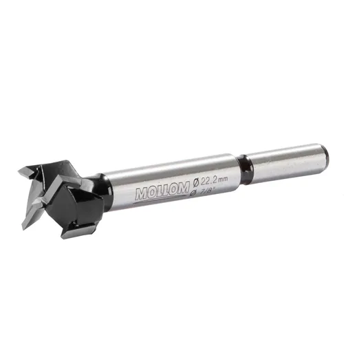 Miniatura 50 de Mollom Broca Forstner de 1/4" (6.3 mm) para carpintería precisa con un grosor de carburo YG8 duradero de 0.063 in, esta herramienta de corte