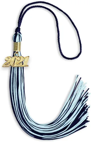 Miniatura 61 de Endea Graduation - Borla de doble color mixto con fecha dorada (negro/dorado antiguo, 2021)