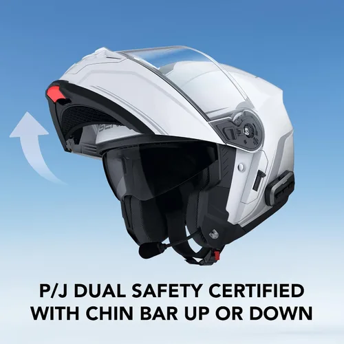 Miniatura 2 de Sena OUTRUSH 2 - Casco modular de motocicleta inteligente con conectividad Bluetooth y comunicación de intercomunicación de malla Negro mate