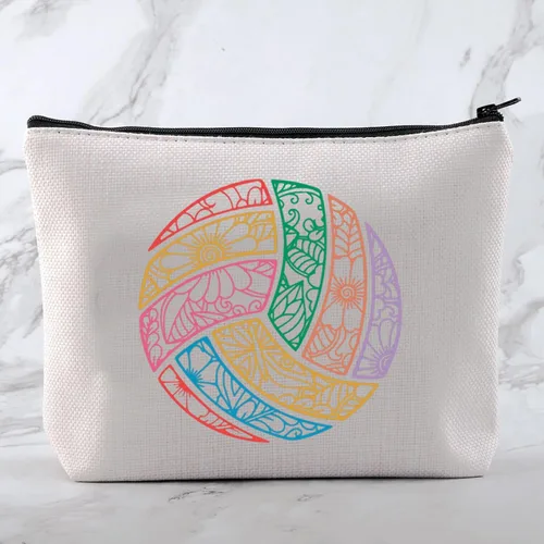 Miniatura 3 de MNIGIU Regalos para amantes del voleibol, bolsa de maquillaje y regalo para amantes del baile callejero, VOLLEYBALL