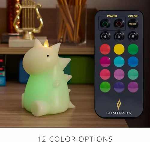 Miniatura 3 de Luminara Vela LED sin llama que cambia de color de 3 x 4.5 pulgadas, llama móvil de cera real, funciona con pilas con control remoto de 18 botones