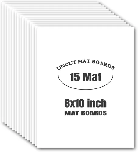 Miniatura 11 de Tableros para fotos sin cortar de 5 x 7, color negro, paquete de 15 Tableros de respaldo mate ideales para marcos, impresiones, obras de arte