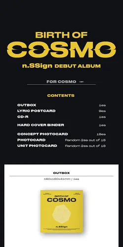 Miniatura 3 de n.SSign - Álbum debut: Nacimiento de Cosmo [para Cosmo ver.]