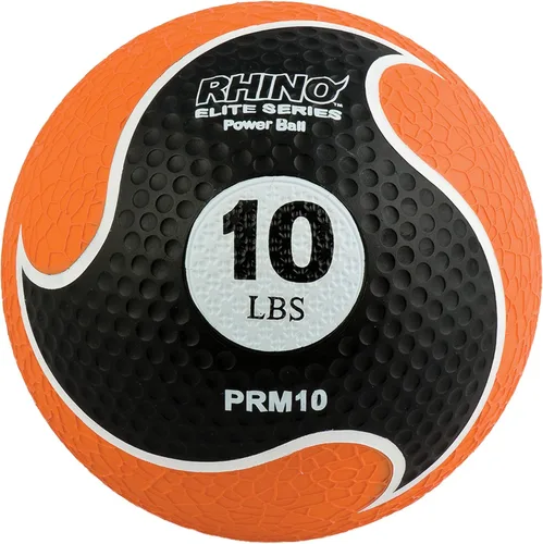 Miniatura 7 de Champion Sports Rhino Elite Medicine Ball – Textured Surface, Superior Grip, Hollow Synthetic Rubber for Consistent Bounce & Durability, Multiple