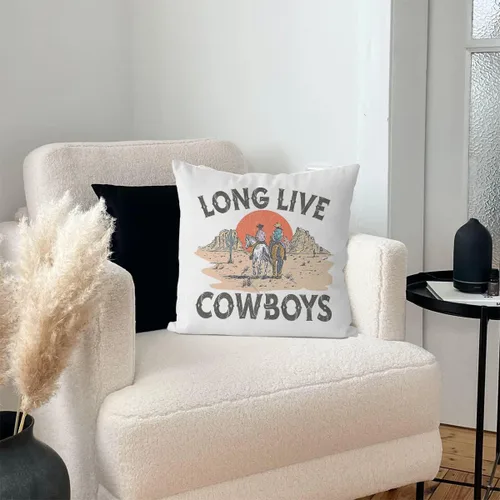 Miniatura 2 de IWXYI Funda de almohada de vaquero occidental de larga vida de 18 x 18 pulgadas, fundas de almohada de vaquero occidental, funda de almohada Vaquero