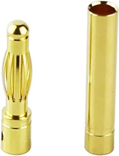 Miniatura 4 de 20 pares chapados en oro de 0.157 in 0.157 in macho hembra Banana Plug Bullet adaptador para RC Lipo Battery ESC Motors