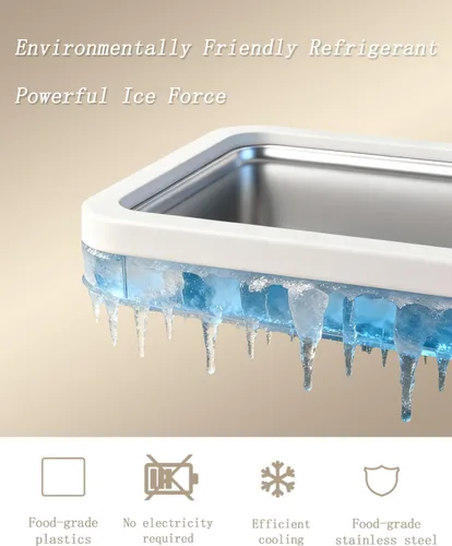 Miniatura 4 de Kit para hacer helados enrollados con tapa, 2 espátulas y guía de recetas - Bandeja de congelación instantánea para helado casero, actividades Rosa