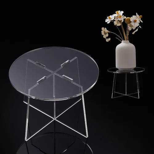 Miniatura 9 de YourGift Soporte para plantas de interior y exterior, soporte acrílico para plantas de interior, estante resistente para macetas, estante