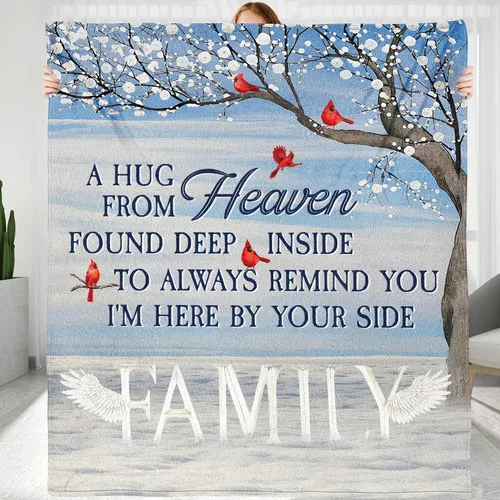 Miniatura 7 de Manta Conmemorativa Personalizada como Regalo, en Memoria Amorosa, Manta Conmemorativa como Regalo para Miembros de la Familia, Abuelos, Mamá, Papá