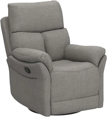 Miniatura 4 de ANJ Silla reclinable giratoria, silla reclinable manual de tela para guardería, sofá mecedora individual, asiento de cine en casa para sala de Azul