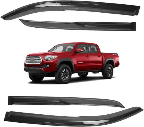 Miniatura 170 de Viseras para ventanas para Mazda 3 Sedán 4 puertas 2004 2005 2006 2007 2008 2009 estilo JDM Mugen, deflector de viento, protector solar y de lluvia