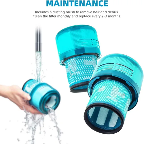 Miniatura 9 de Filtro Dyson V15, paquete de 1 unidad Filtro de repuesto True HEPA premium compatible con Dyson V15 Detect, V15 Detect Absolute, V15 Submarine