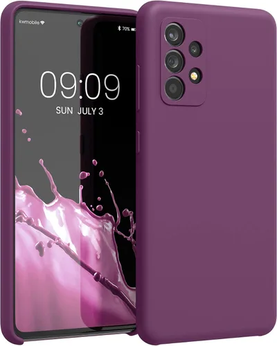 Miniatura 40 de kwmobile Funda Compatible con Samsung Galaxy A14 5G - Funda de teléfono de TPU y silicona con acabado suave - Verde Lima