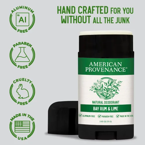 Miniatura 2 de American Provenance Desodorante natural para hombres y mujeres, desodorante sin aluminio que dura todo el día, fabricado en los Estados Unidos