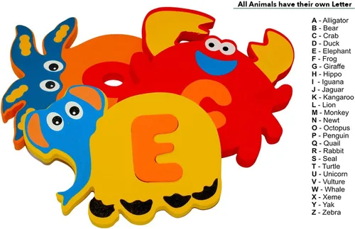 Miniatura 5 de Letras Alfabeto juguetes educativos para niños de espuma con organizador (26 puzzles - 52 artículos).
