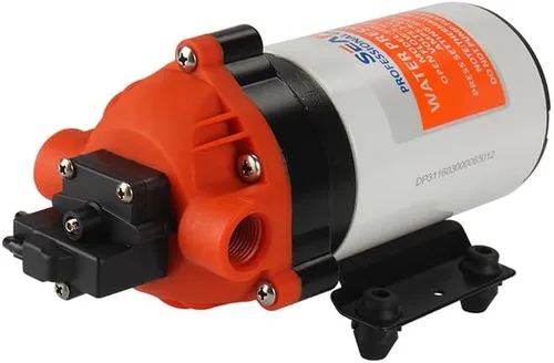 SEAFLO Bomba de diafragma CC de 24 V, 1.8 GPM, 120 PSI, serie 31, bomba de agua autocebante de alta presión para caravanas, barcos, agricultura y