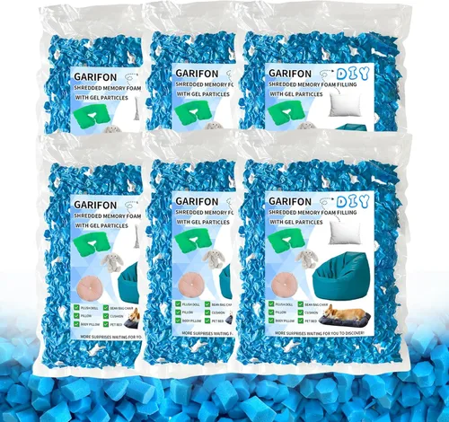 Relleno de puf de 30 libras, relleno de almohada, relleno de bolsa de frijol, relleno de espuma viscoelástica triturada, relleno de saco de boxeo,