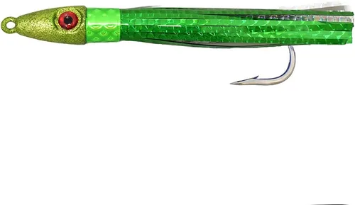 Bombas Wahoo híbridas de 6 pulgadas totalmente amañadas - 6 oz Multi Color Atún Trolling Wahoo Bombing Verde
