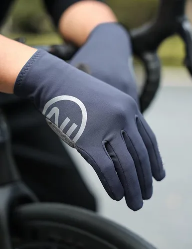 Miniatura 7 de INBIKE Guantes de ciclismo para hombre y mujer, forro polar fino, para pantalla táctil, guantes de bicicleta acolchados para correr, conducir
