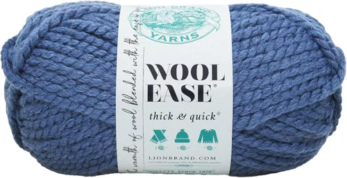 Miniatura 80 de Lion Brand Yarn - Ovillo de lana Wool-Ease Thick & Quick color fuerza aérea