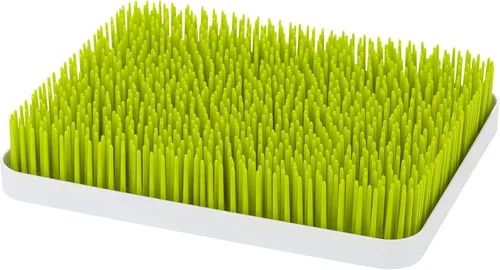 Boon Lawn Estante de secado para biberones para encimera con bandeja antimicrobiana, color verde primavera, estante para biberones y organizador,
