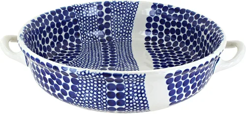 Miniatura 8 de Blue Rose - Cacerola redonda de sauce azul con asas, 10.25 pulgadas de diámetro, única, apta para lavavajillas y duradera