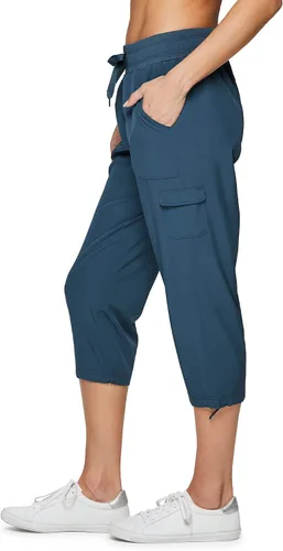 Miniatura 9 de RBX - Pantalón capri deportivo con cordón,ligero, con bolsillos y estilo cargo, para mujer