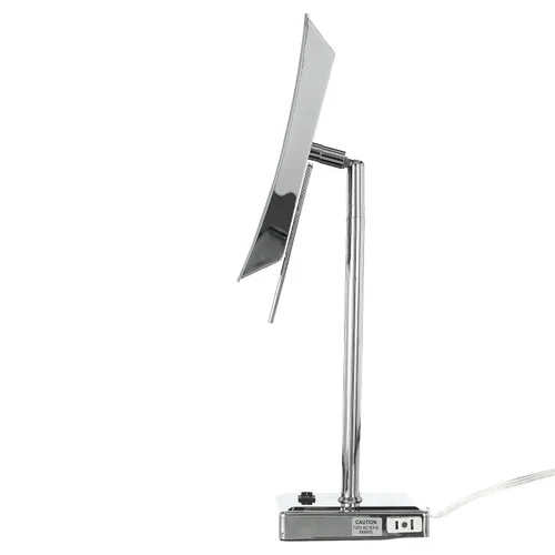 Miniatura 8 de JERDON Espejo de aumento de mesa iluminado - Espejo de maquillaje negro con aumento 5X y luces LED - Modelo JRT910BKL