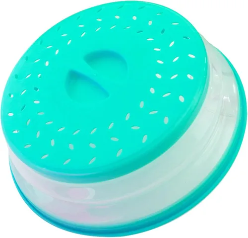 Miniatura 23 de Cubierta plegable contra salpicaduras para microondas, 10.5 pulgadas, apta para lavavajillas, cubierta de placa para microondas con ventilación