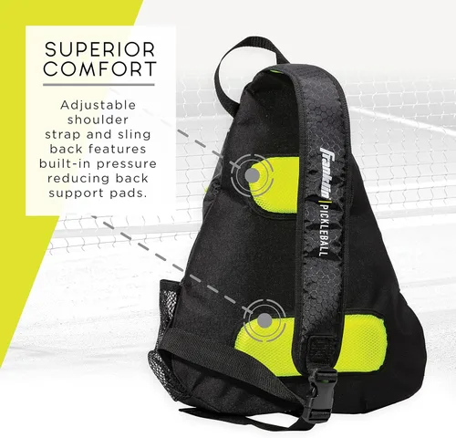 Miniatura 5 de Bolsas de Pickleball Franklin Sports - Mochila de bandolera para equipo + accesorios - Hombres + Mujeres - Capacidad para palas, bolas + accesorios