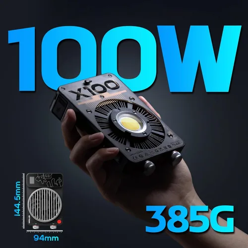 Miniatura 4 de Zhiyun MOLUS X100 PRO V2 versión mejorada LED de luz de video [oficial], portátil de 100 W, 2700 K-6500 K, CRI 95+ TLCI 97+, control de brillo