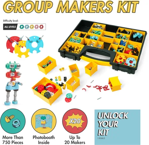 Miniatura 3 de The Off Bits Juguetes educativos STEM para mayores de 6 años: juegos de construcción de juguetes robot, kit de ingeniería 3 en 1 para niños y niñas