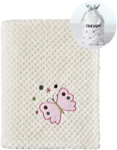 Miniatura 8 de CREVENT Manta de Felpa Sedosa y Linda para Bebé Niñas & Niños, Recién Nacidos, Bebés, Cuna, Cochecito, Silla de Paseo, Regalo Adecuado para Todas