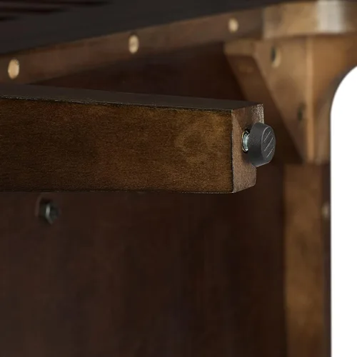 Miniatura 15 de Crosley Furniture Asher - Soporte para tocadiscos con almacenamiento para discos de vinilo, color marrón oscuro